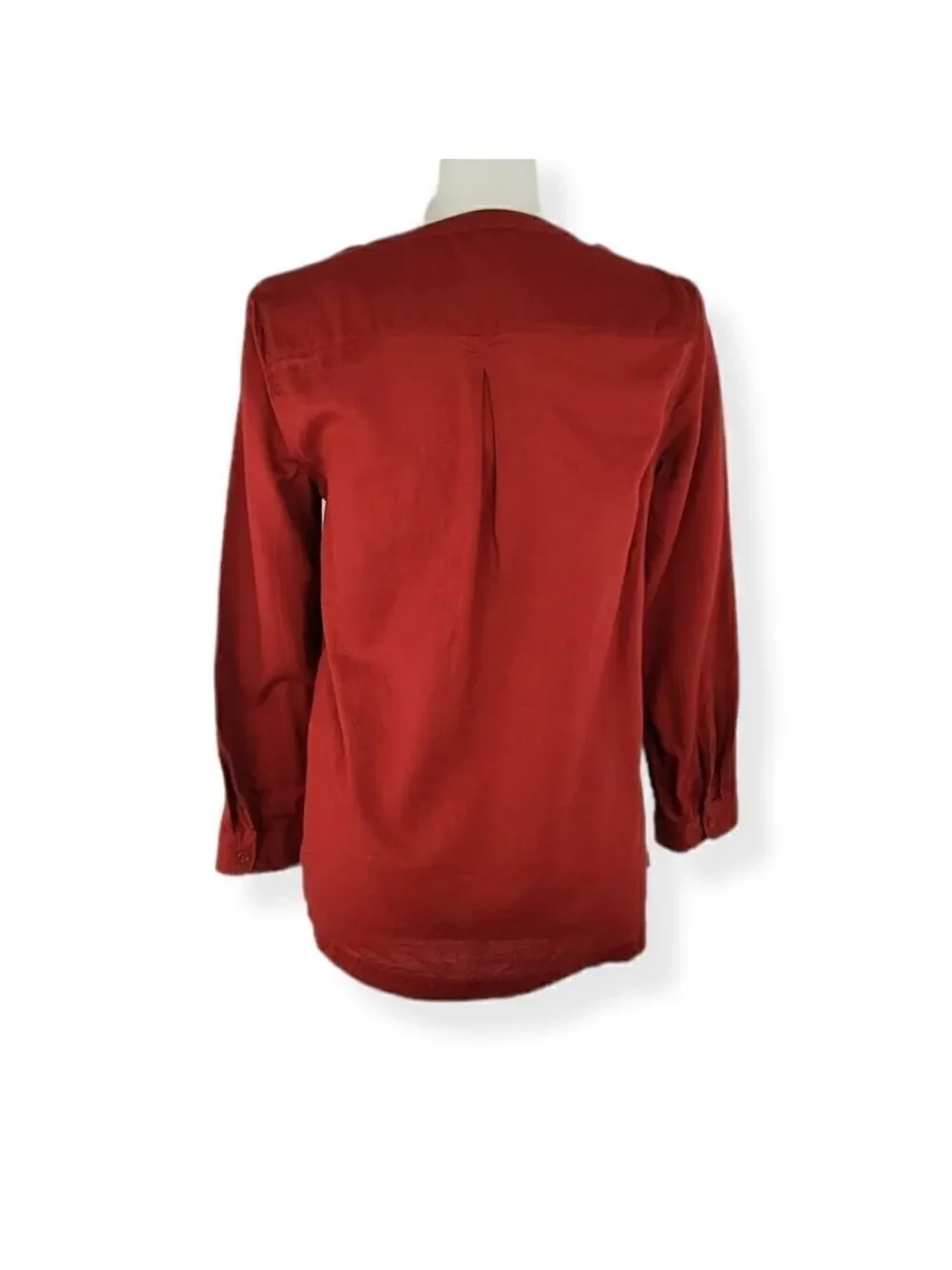 Levi's Maroon Textured Popover Tunic Shirt Small